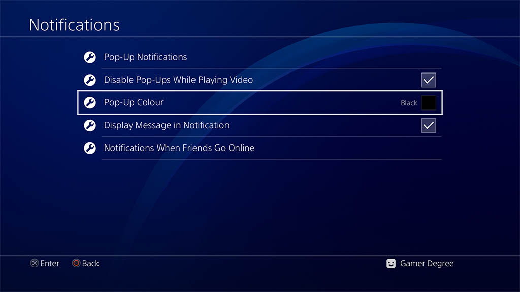 PS4 system software 5.0 beta notification settings