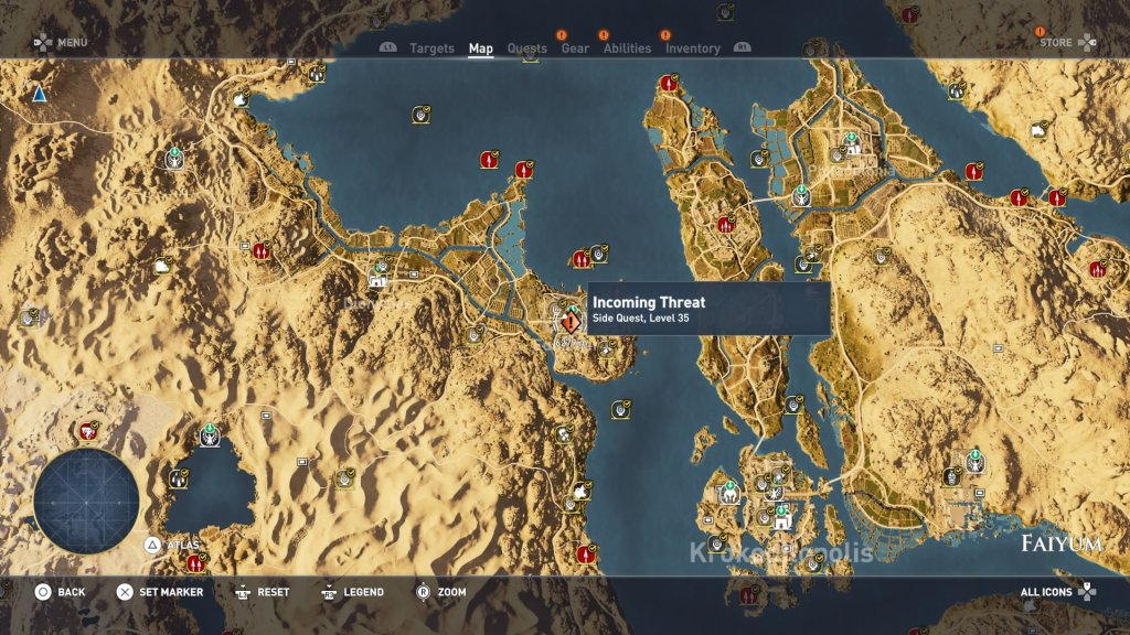 dø Bugt Meget Assassin's Creed Origins: Incoming Threat Quest Guide | PlayStation Fanatic