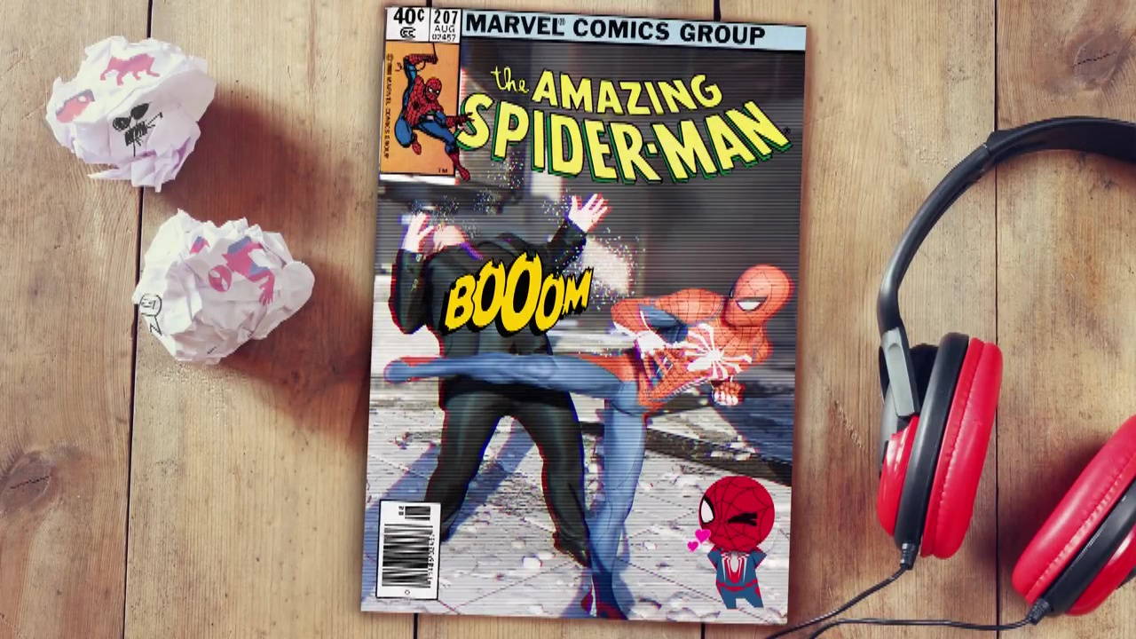 Marvel's Spider-Man photo mode comic book cover