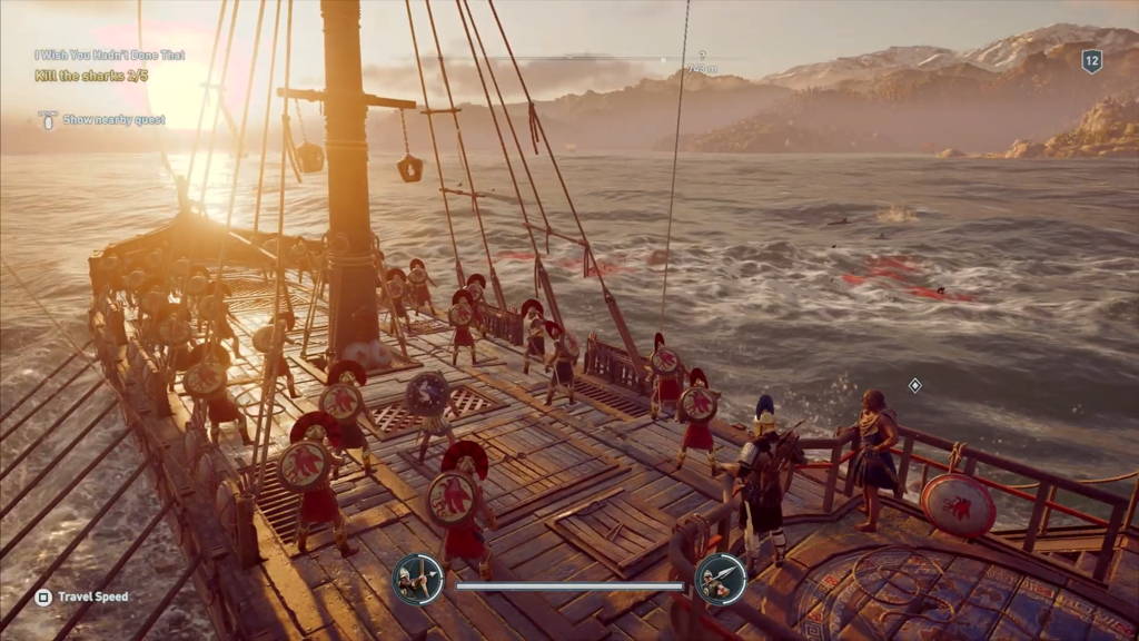 Assassin's Creed Odyssey how to get Sharks to spawn