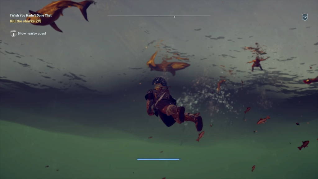 Assassin's Creed Odyssey how to get Sharks to spawn