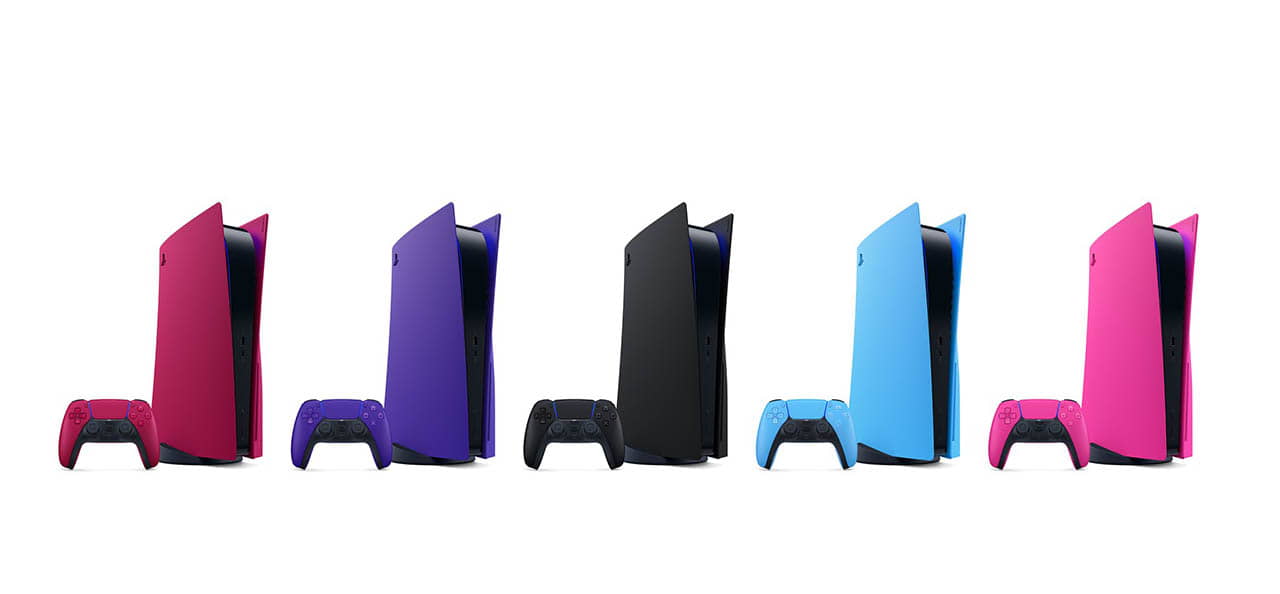 DualSense and PS5 console covers colours