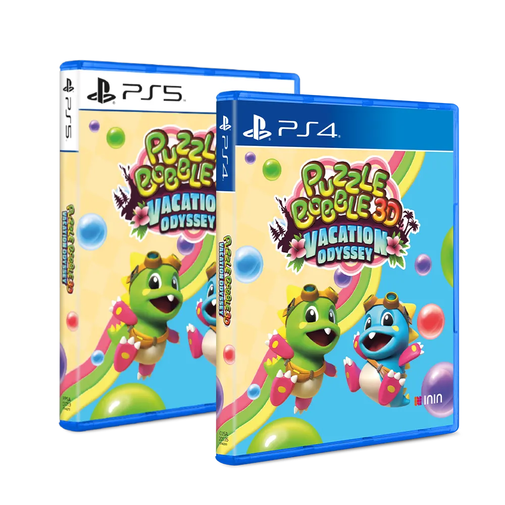 Puzzle Bobble 3D: Vacation Odyssey PS4, PS5 physical boxed editions