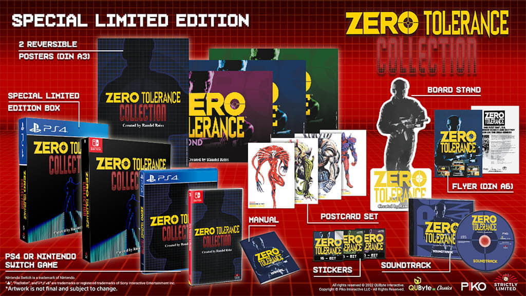 Zero Tolerance collection limited editions