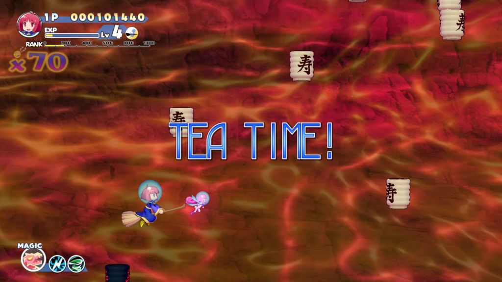 Cotton Fantasy PS4 review screenshot - Tea Time!