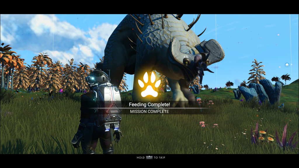 No Man's Sky Untamed Palates mission feeding complete