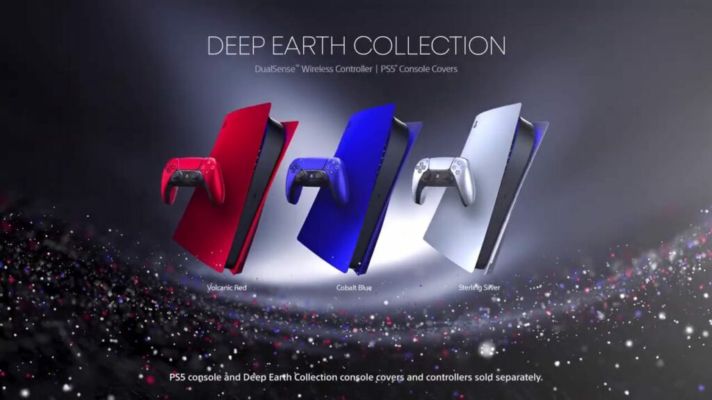 Deep Earth Collection DualSense and PS5 console covers colours